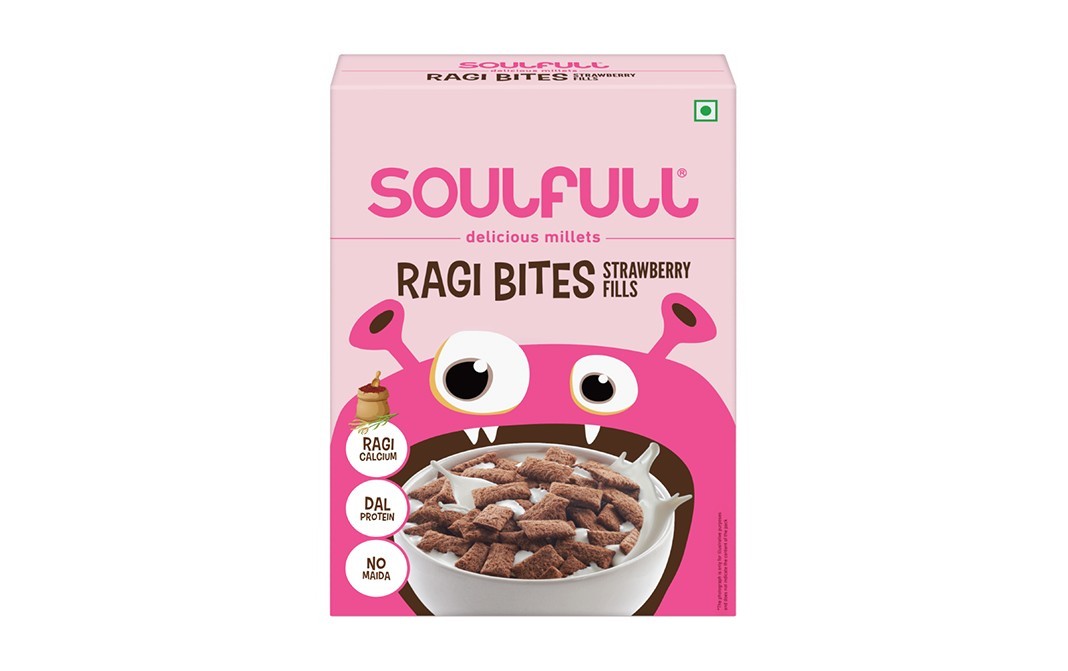 Soulfull Ragi Bites Strawberry Fills    Pack  250 grams